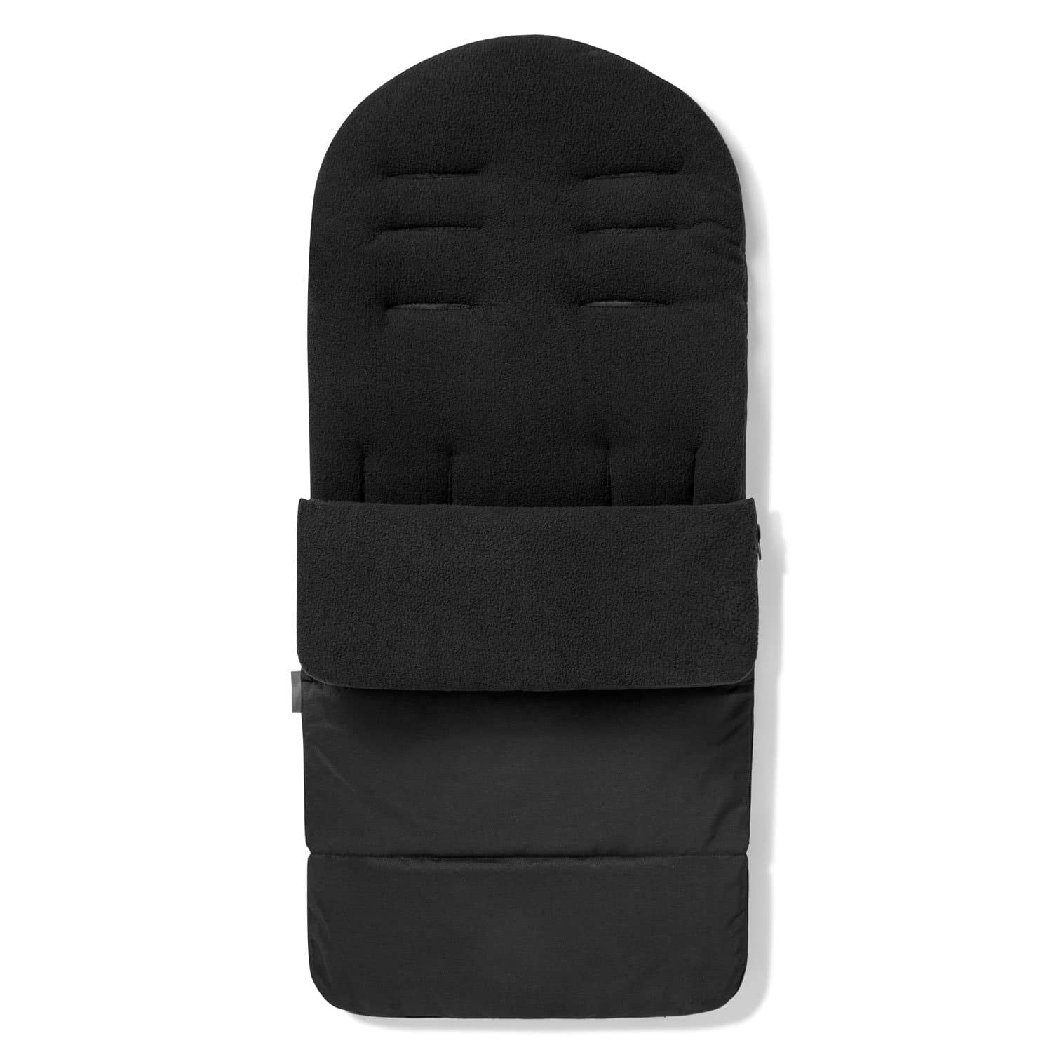 FYLO Premium Footmuff/Cosy Toes Fleece Lined Cosytoes Universal Fitting for Pushchairs Strollers Prams Buggy Baby 100cm - Black Jack