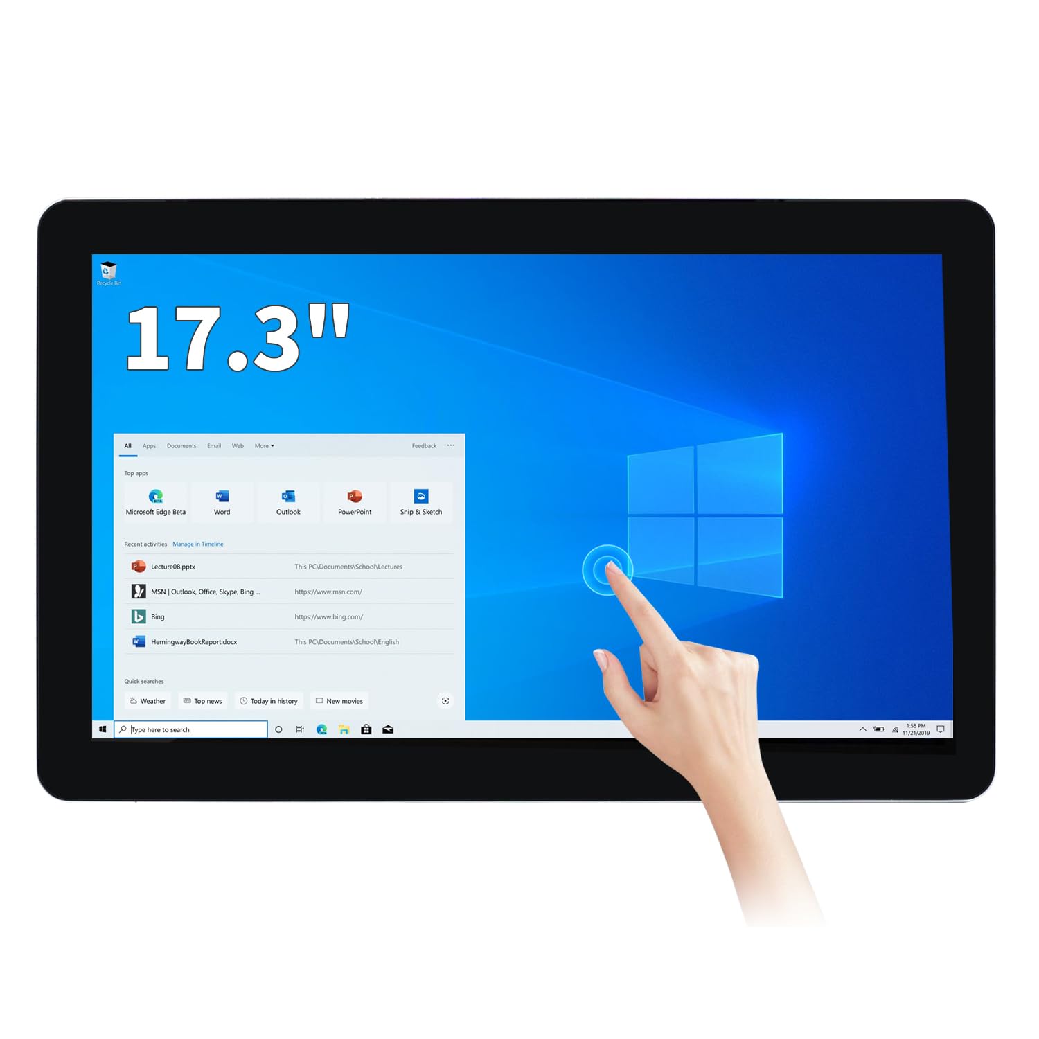 17.3インチ 1920x1080 FullHD IPS LED ディスプレイ Amazon.com: TouchWo 17.3 inch Touchscreen Industrial Computer
