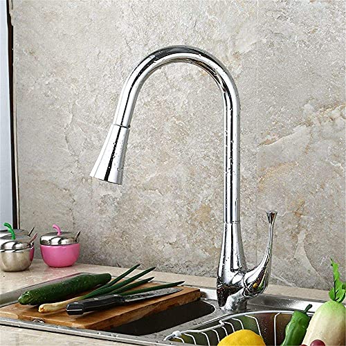 Mélangeur d'eau chaude froide extractible pour éliminer les éclaboussures de l'évier