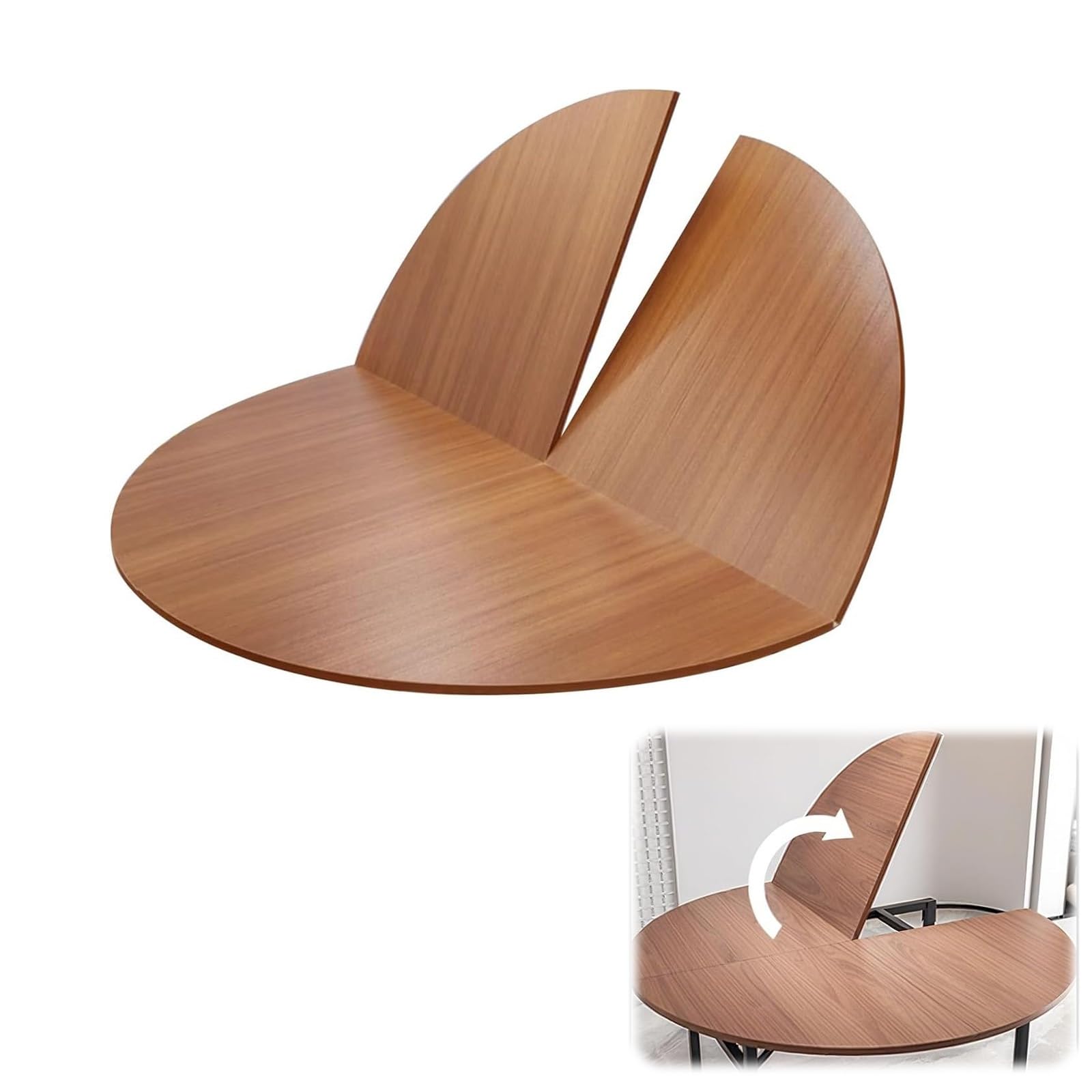 Rallonge de plateau de table ronde pliante pour réussir vos grands banquets de jardin