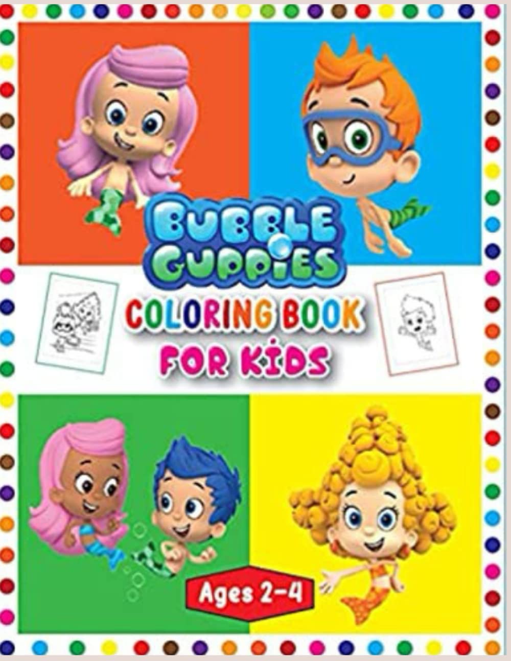 Bubblé guppies coloring book: Kids Coloring Book With Easy And Fun Bubblé Guppies Coloring Pages