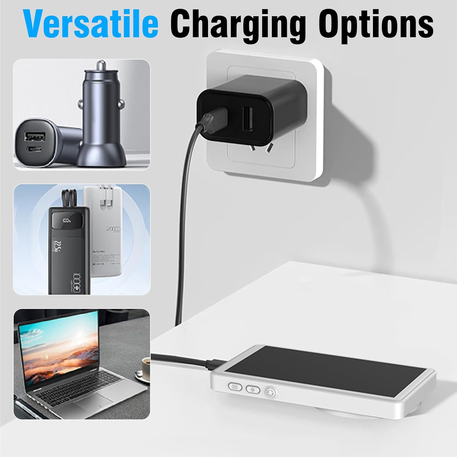 Selfie Monitor Screen for iPhone & Android - Back Camera Monitor with Bluetooth Remote, 164FT Range, Built-in Speaker Display 4K 60fps for Photo/Vlog/Live Stream(White) - Image 5