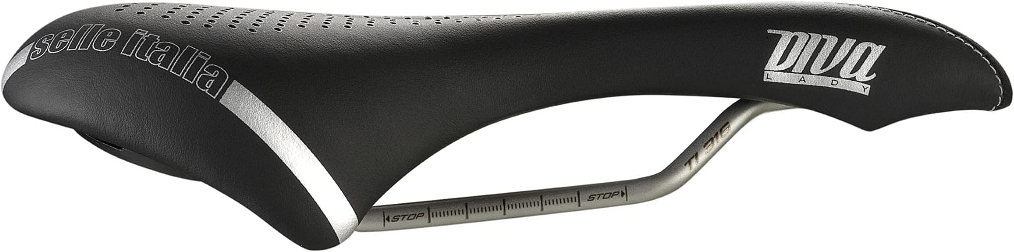 Selle Italia Diva Gel Superflow Black Ladies Bike Saddle (L3)