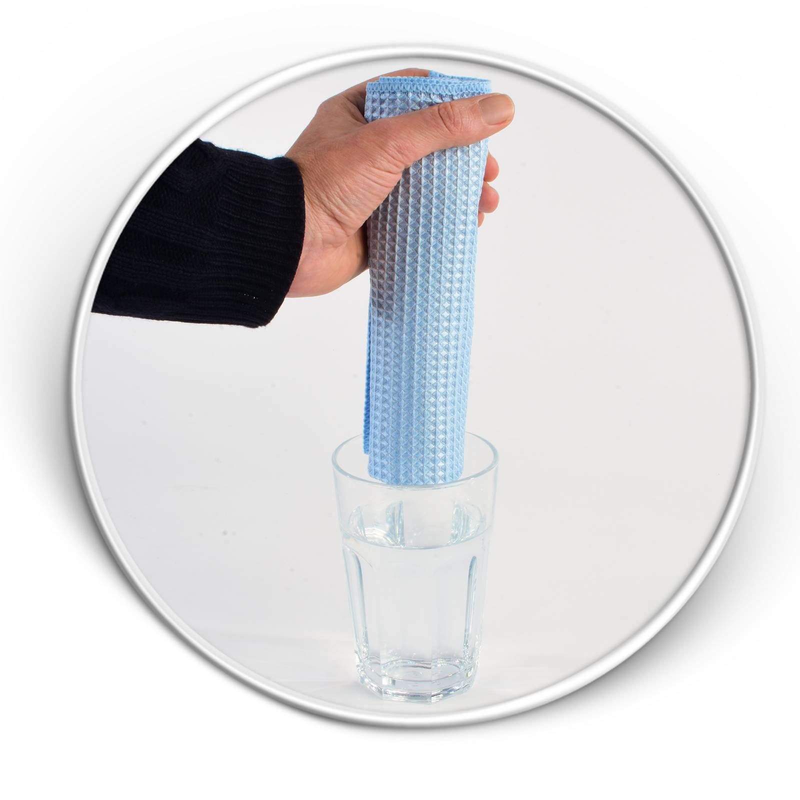 Hypafol Mikrofasertücher 50 Stück à 40x40 cm I Waffeltücher mit Randeinfassung zum Trocknen & Polieren I Saugstark & weich I Putzlappen zur streifenfreien Reinigung von Küche, Bad, Auto & Co.