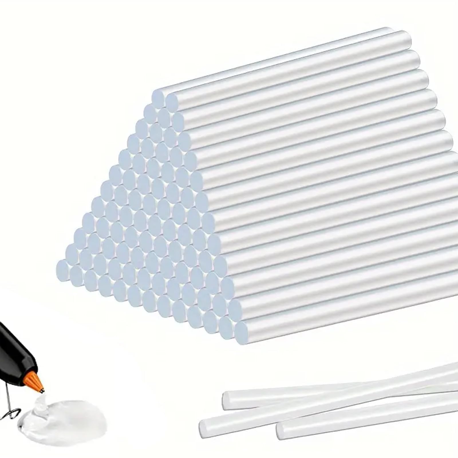 Hot Glue Sticks 10 Pcs, 7mm x 150mm Transparent Glue Hot Melt Glue Gun Sticks for Hot Glue Gun