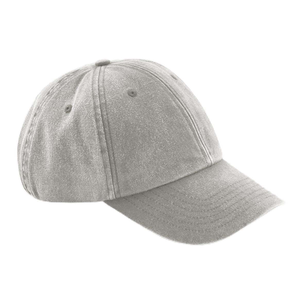 Beechfield B655 Low Profile Vintage Cap - Grey