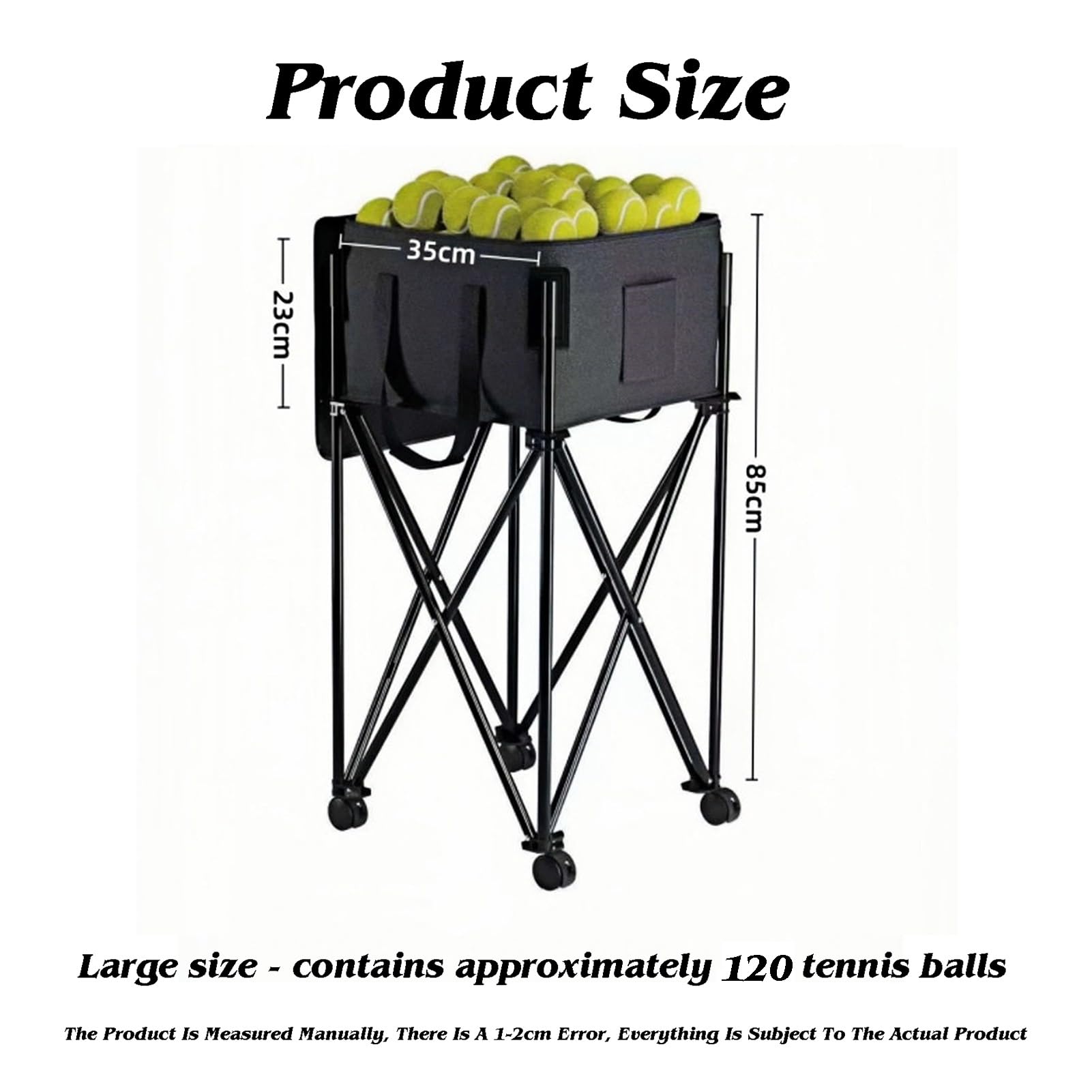 Generico Tramoggia Portatile For Palline Da Tennis E | Carrello didattico for palline da tennis 120/200, for strumento di allenamento