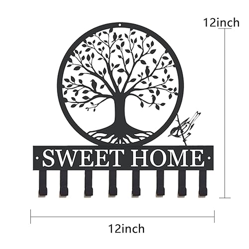 Miniatura 7 de Personalized Key Holder for Wall, Tree of Life Key Hooks, Key Rack for Wall, Key Holder for Wal Key Holder, Key Holder Wall for Cap Hooks,