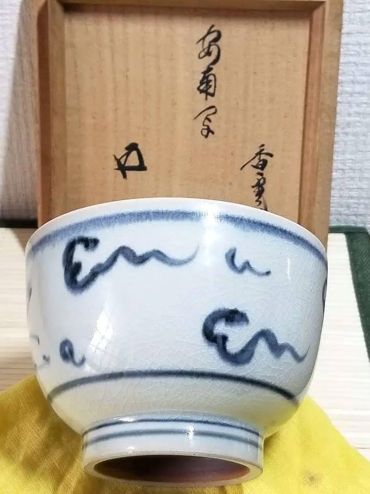 【鵬雲斎大宗匠　書付】京都　龍谷窯 　宮川香雲 作　抹茶茶碗　茶碗 金継ぎ 41 Amazon.co.jp: 鵬雲斎大宗匠 書付京都 龍谷窯 宮川香雲 作 抹茶