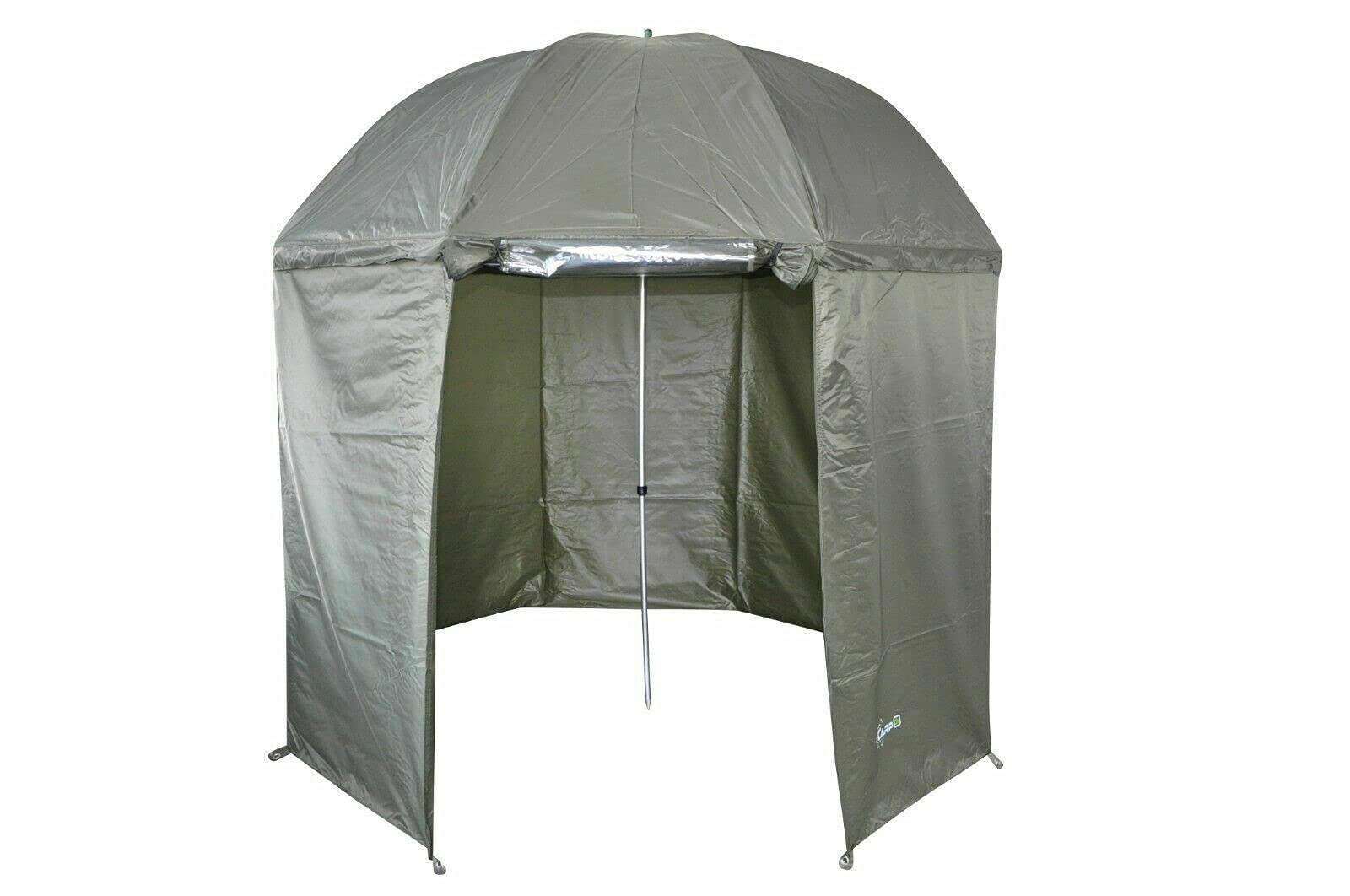 Paraguas de pesca cerrado, 2,5 m, con ventana de 5 estaciones, impermeable, tienda de pesca, tienda de pesca