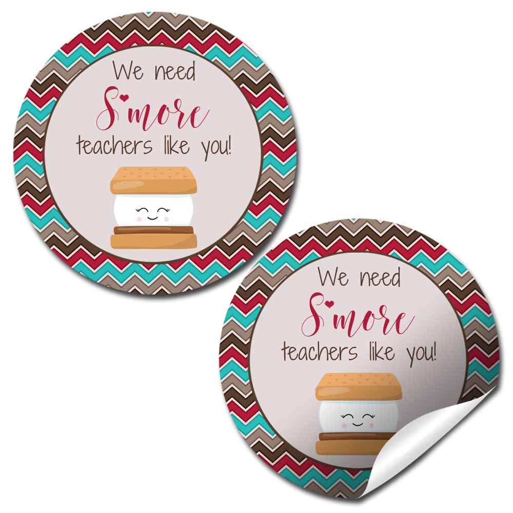 Amazon.com : S'More Teachers Like You Teacher Appreciation Thank You  Sticker Labels, 40 2" Party Circle Stickers by AmandaCreation, Great for  Envelope Seals & Gift Bags : Office Products