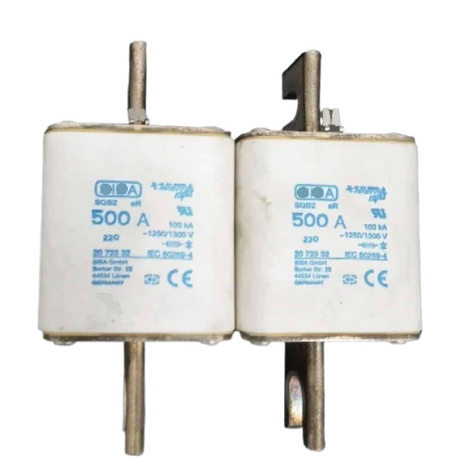 1pcs Fuses SQB2 500A 1250/1300V 100KA 2072332 250A 315A 350A 450A 500A 550A 630A 700A 800A 2072432 2072532 2077632 2077652(280a,2077652)