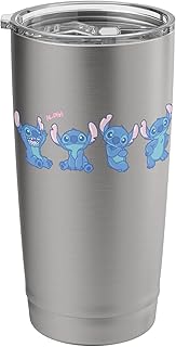 Disney Stitch Fluffy Aloha Vibes Cute Multi-Pose Stainless Steel Insulated Tumbler