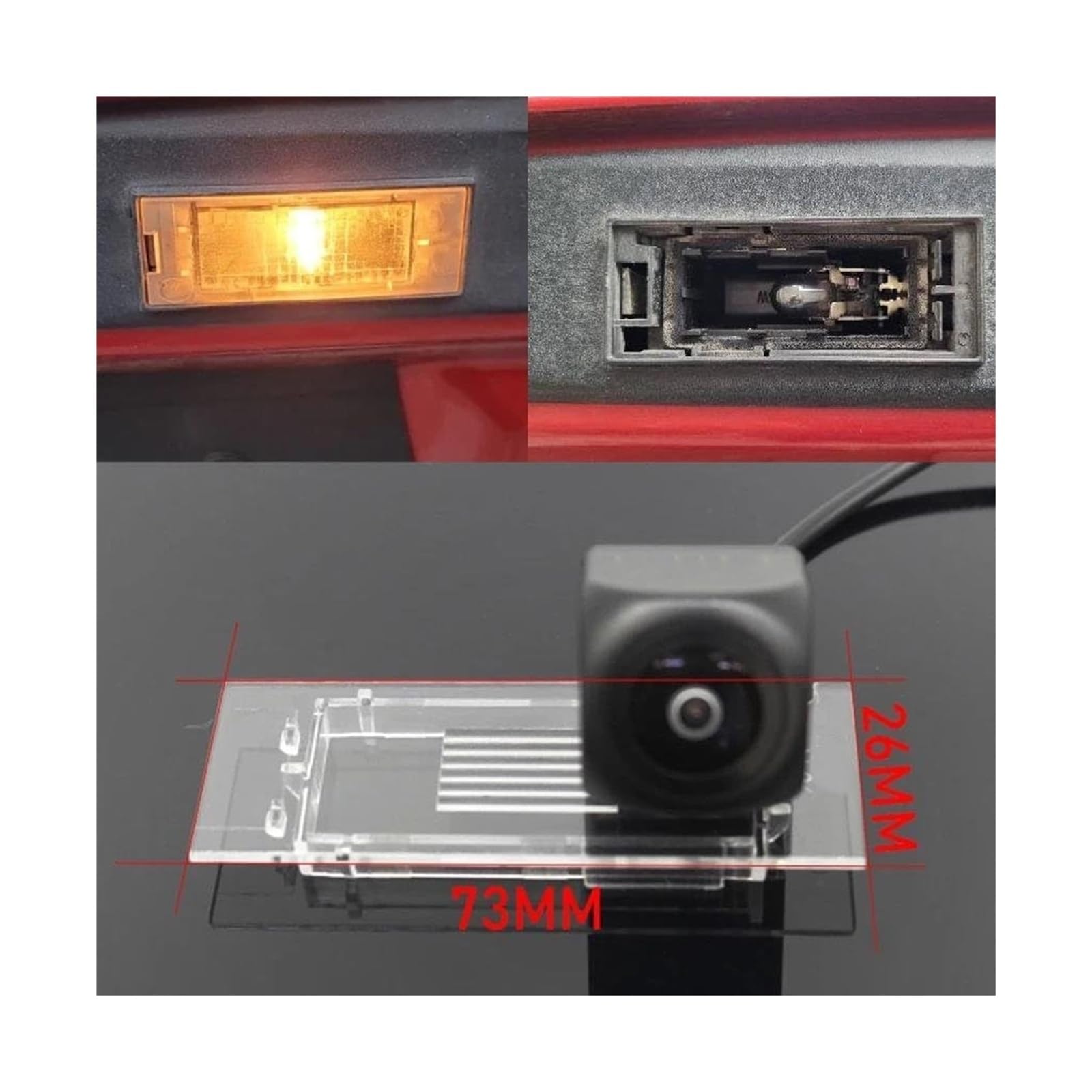 Copia Seguridad Cámara Cámara De Visión Trasera Marcha Atrás Para Kadjar 2015-2020(Camera with Wireless)