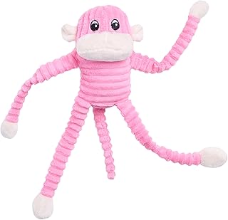 Spencer Crinkle Monkey - Pink - Small