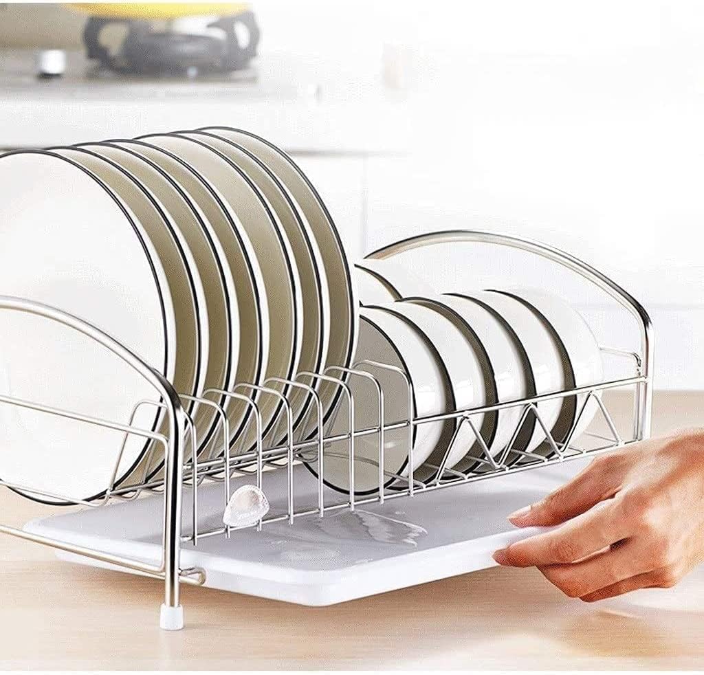 Dish Drying Rack Drainer Rack Dish Drying Rack Dish Rack 304 Stainless Steel Dish Rack Removable Cutlery Holders Dishware Dish Chopsticks Cutlery Dish Rack for Kitchen