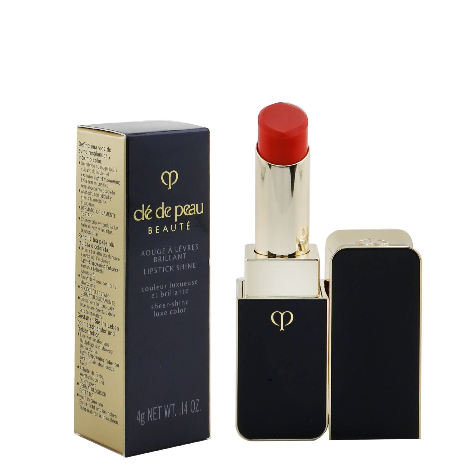 CLÉ DE PEAU BEAUTÉ Rouge A Levres Lipstick Shine Nr.214 Red Orange Rebel, 4 g