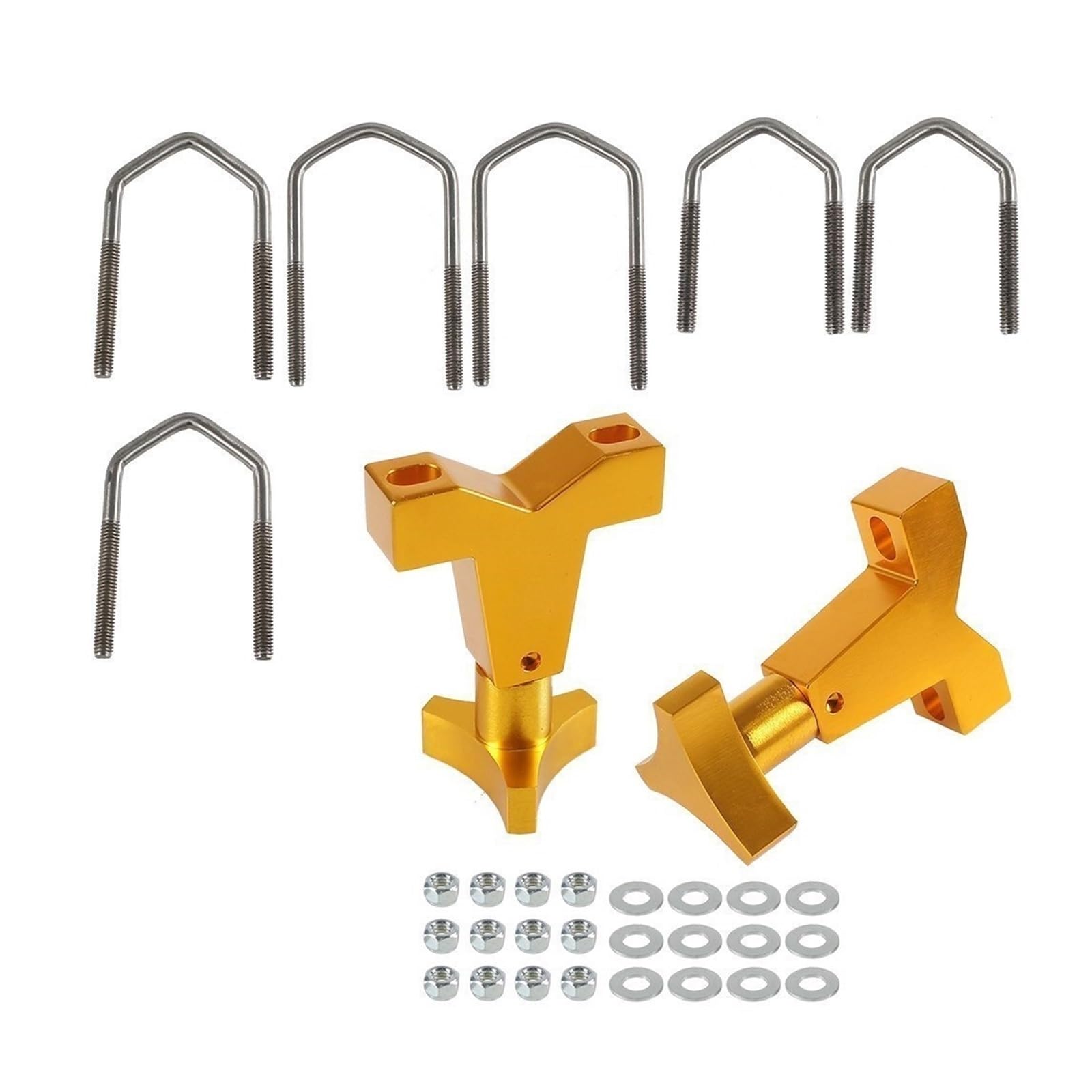 Tijera para automóvil Ajuste para Tubo Soporte de Montaje de Tubo Ajustable para Techo Wrangler JK TJ 2 uds Soporte Universal de elevación de 1 "-2,5" Gatos para Coche
