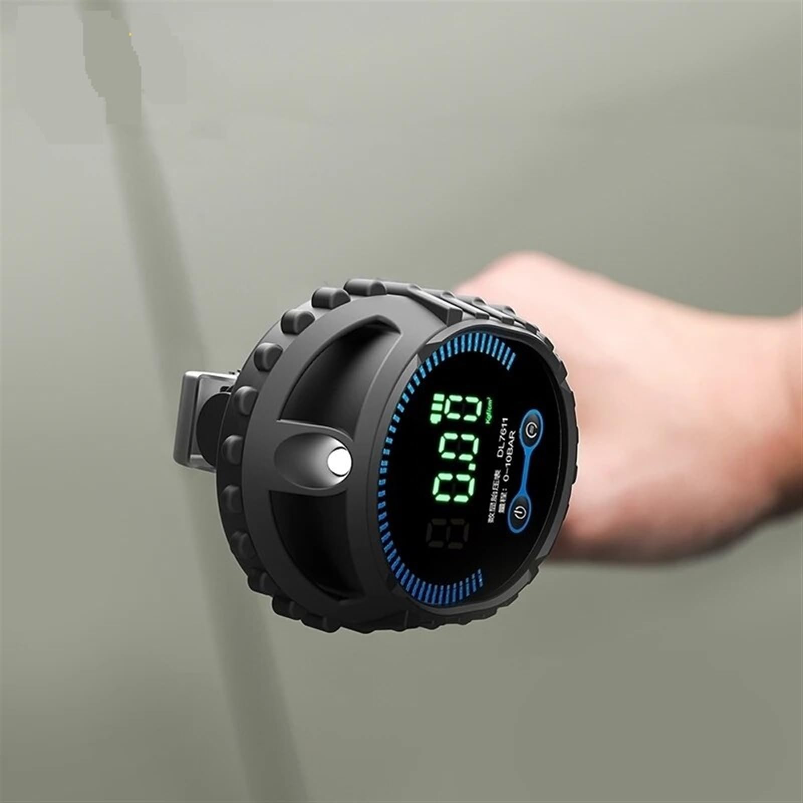 Medidor De Presión Neumáticos, Reloj Tubo Largo, 52mm, 0,5-10bar, Probador Aire Alta Precisión For Coche Y Motocicleta