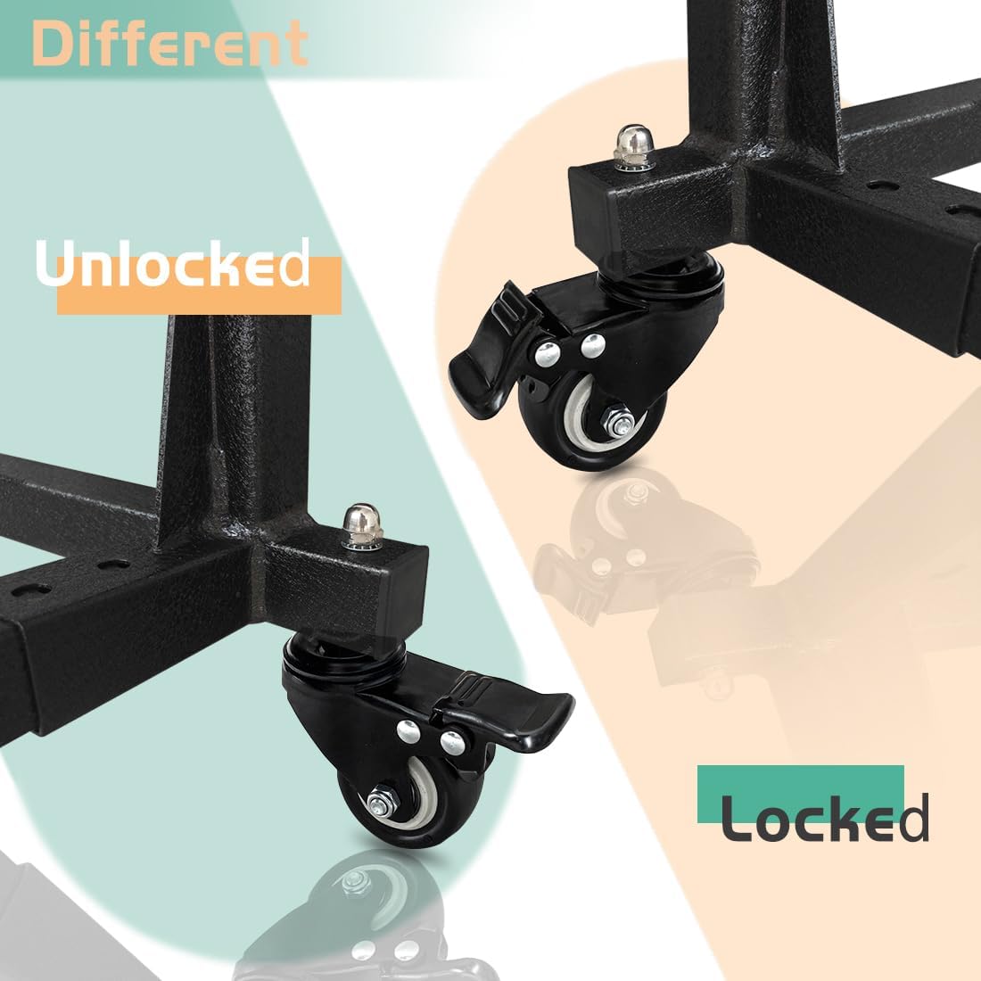 Door Hanger Storage Rack Bracket Holder for 1987-2024 Jeep Gladiator JT & Wrangler JK JKU JL JLU TJ YJ JKU Removable Stand Cart Sliding for 2/4 Door (Black)