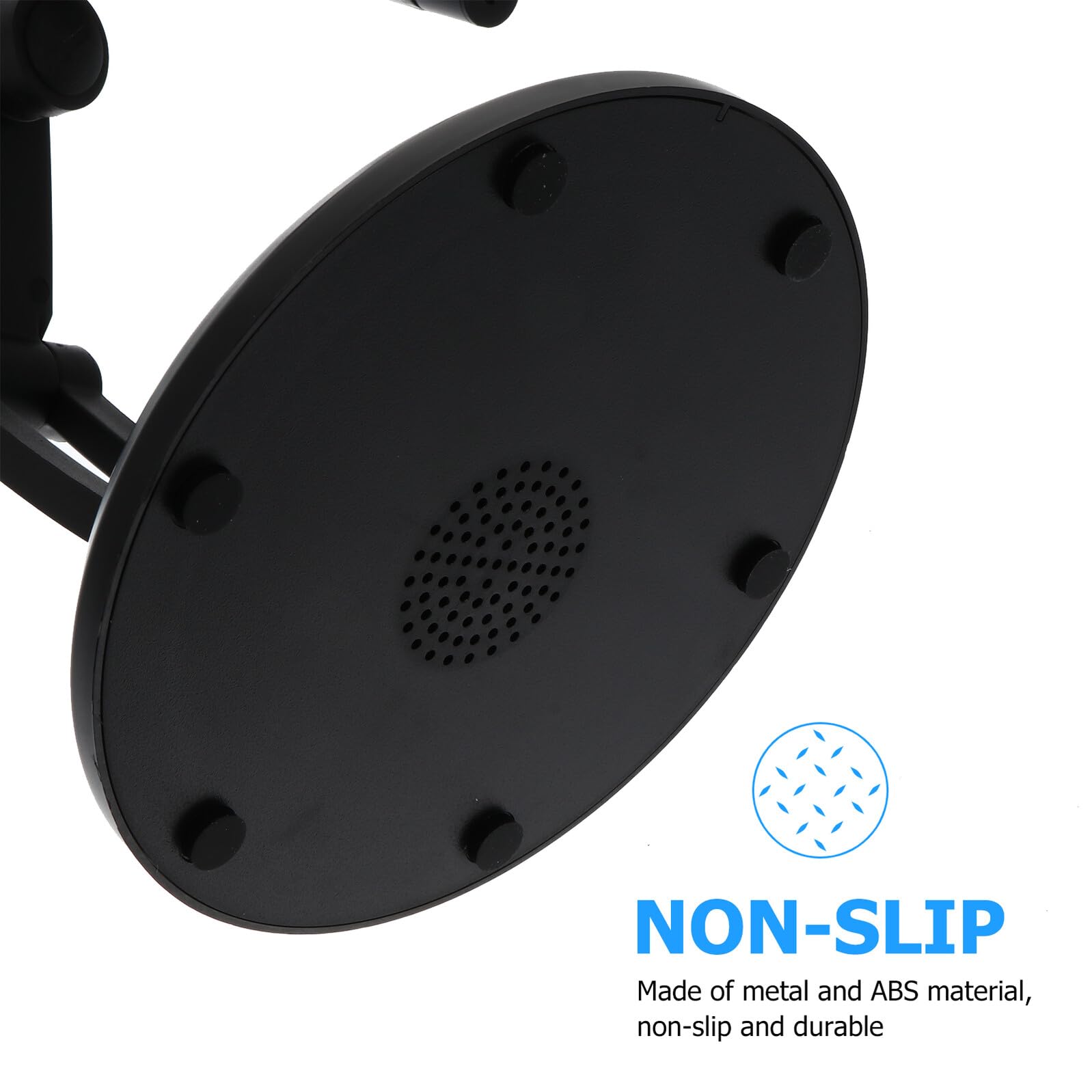 Verstellbarer Tablet Ständer aus Metall Klappbar Desktop Telefonhalterung für Online Unterricht und Ergonomisches Lernen rutschfest Schwarzer Tablet Halter