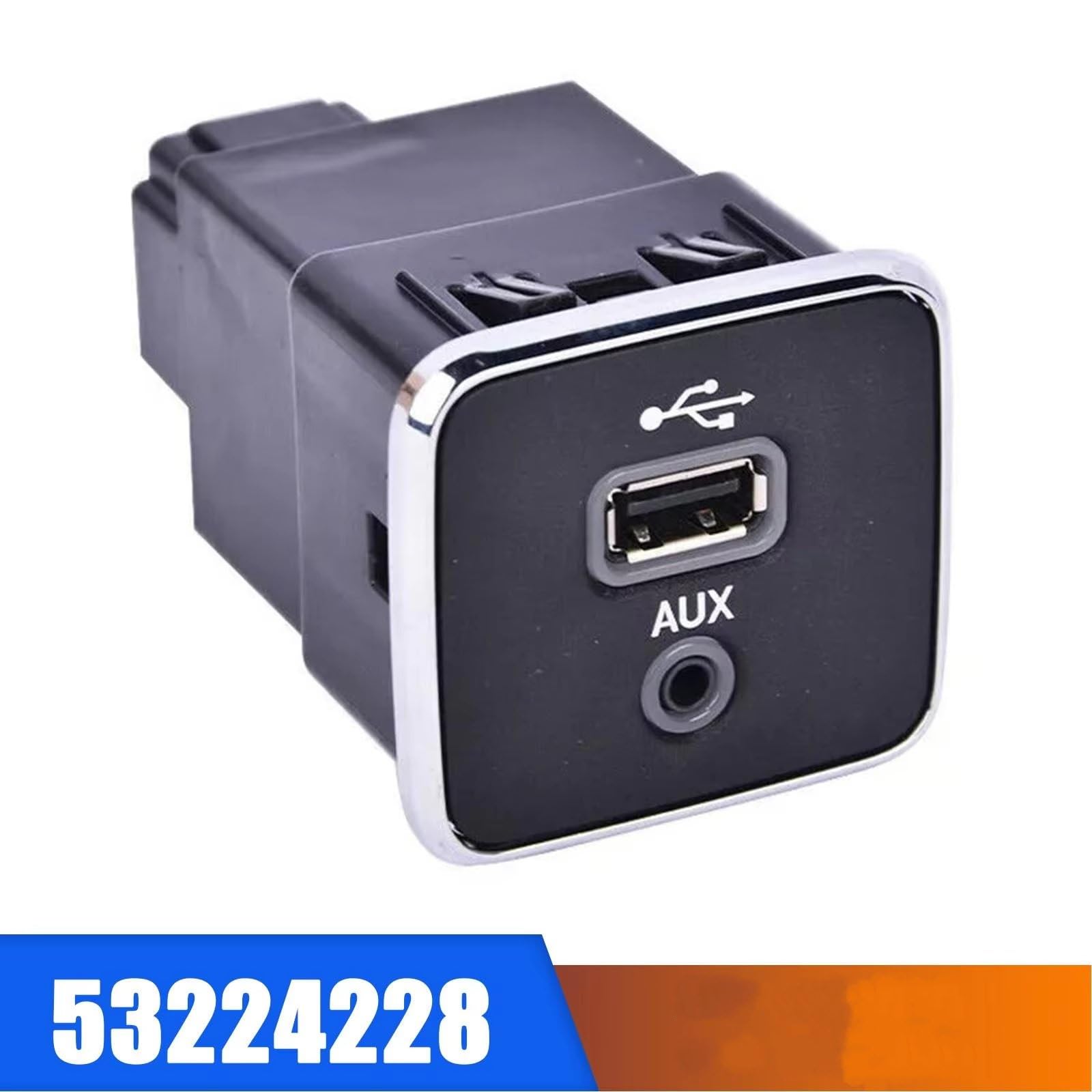 Compatibile Con Jeep Per Compass Per Cherokee 2017 2018 2019 2020 2021 Porta Di Ricarica Anteriore USB AUX Accessori 53224228 Adattatore USB AUX