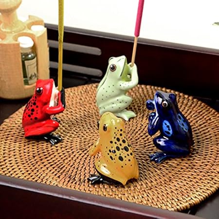 Amazon カエルのお香立て グリーン ノーブランド品 お香