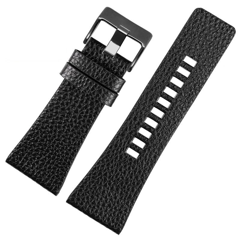 Bracelet de montre cuir de vache 27mm robuste pour réparer une montre Diesel