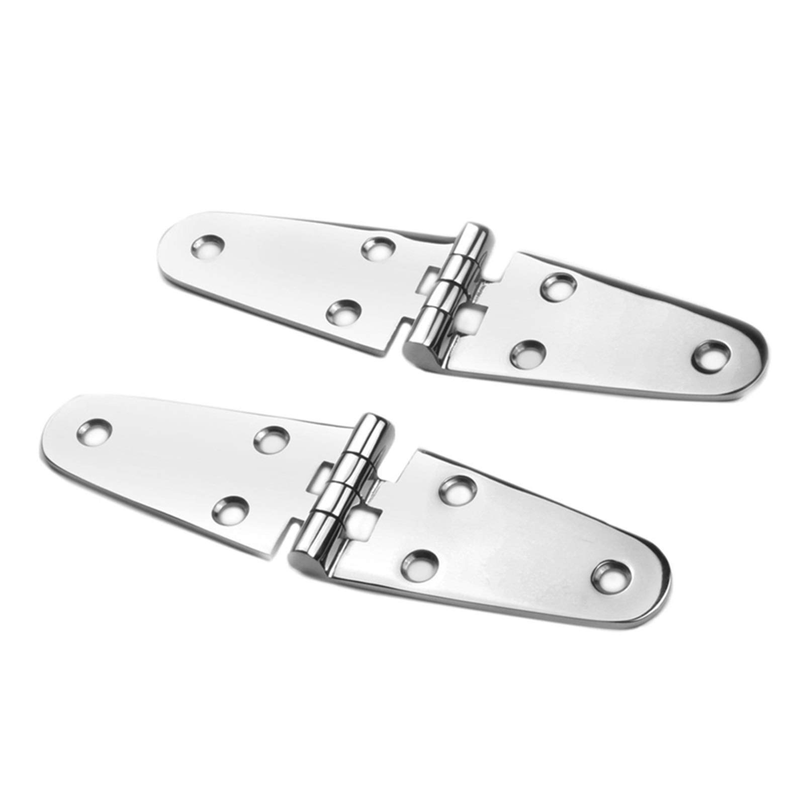 1 Pair of Stainless Steel Counter Hinges, Cabinet Hinges Concealed Hinges Handmade Home Decor Door Inside Connectors for Boat Doors Marine Decks