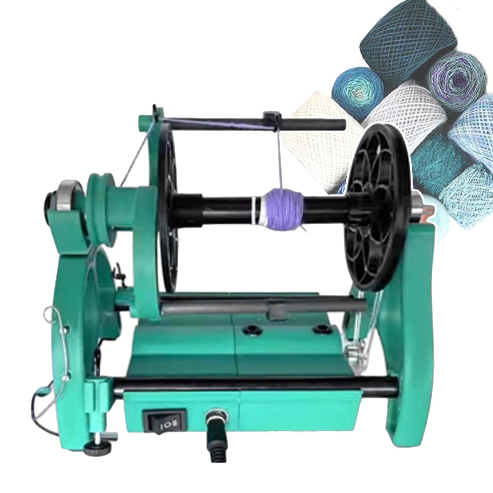 Rouet électrique automatique vert de 113g, bobineuse à vitesse réglable 800 TR/Min