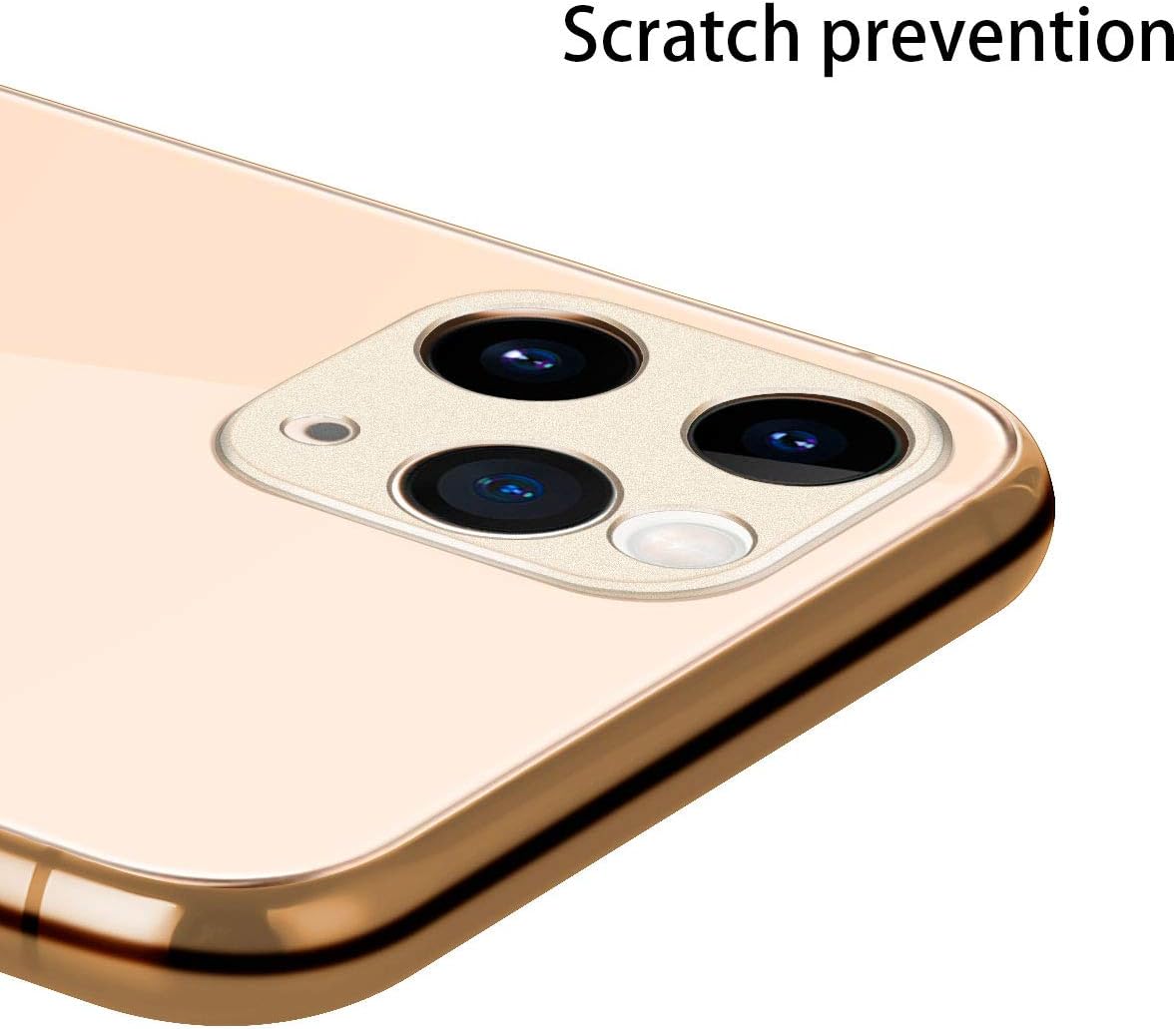 Casetego for iPhone 11 Pro Max/iPhone 11 Pro Camera Lens Protector, [2 Pack] Aluminum Alloy Lens Protective Ring Circle Metal Camera Lens Protector for Apple iPhone 11 Pro Max/11 Pro,Gold