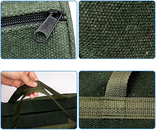 Miniatura 3 de Garneck Basics - Bolsa de herramientas resistente, bolsa de herramientas de boca ancha de 15.7 pulgadas sin bolsillos interiores, organizador de