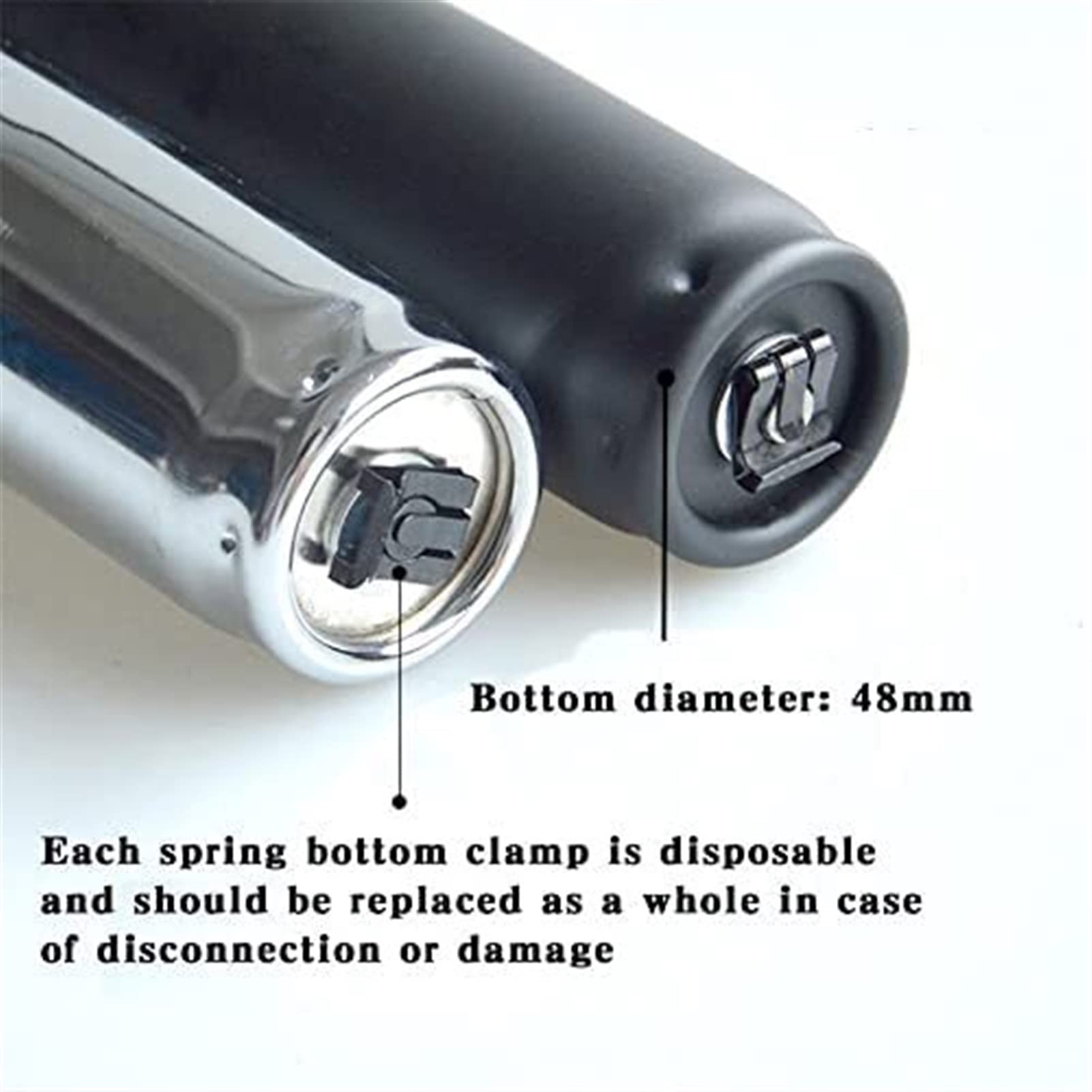 Resorte de Gas Cilindro neumático del Resorte de Gas de la Silla Dental del pistón de la absorción de Choque del Taburete de Bar de la Oficina Cilindro de Repuesto(Silver)