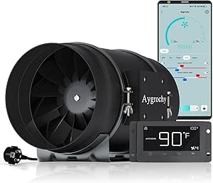 Ventola Di Aspirazione 150mm WiFi Con App - Estrattore D'Aria Programmable Per Bagno E Coltivazione - Foto 5