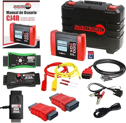 Injectronic CJ4R Escaner Pro Escaner Automotriz 9195 ECU Twinning Escaner, 9304 DDL1/2 PUEDE Módulo Completo Set