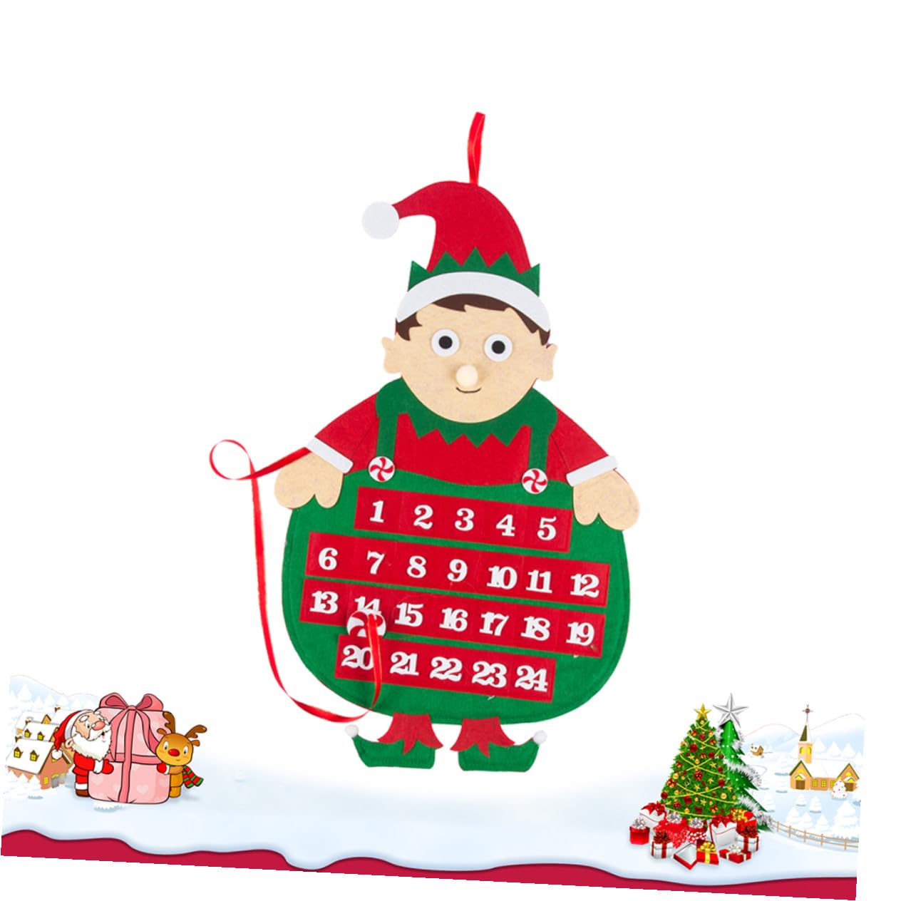 Cabilock 3 Adorabili Decorazioni Natalizie Per Il Calendario Del Conto Alla Rovescia Ornamenti Festivi Per La Casa