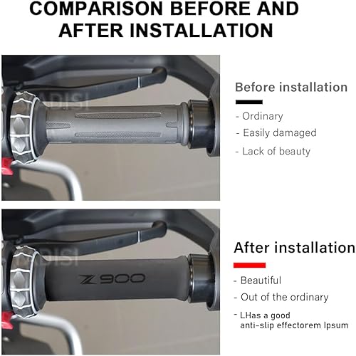 Miniatura 2 de Cubierta de agarre antideslizante para motocicleta termorretráctil para Kawasaki Z750 Z900 Z800 Z1000