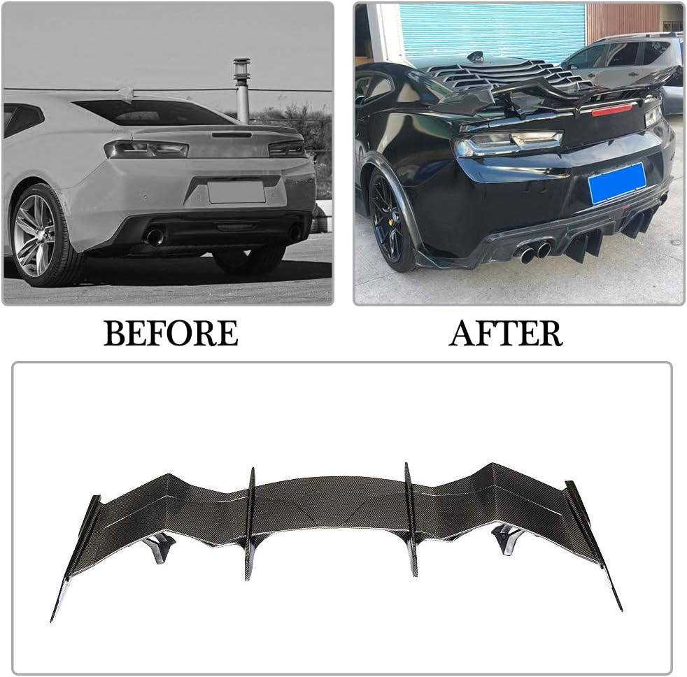 Carbon Fiber Trunk Spoiler fits for Chevrolet Camaro SS RS LT ZL1 Coupe 2016-2019 Rear Boot Wing Spoiler Lip Factory Outlet