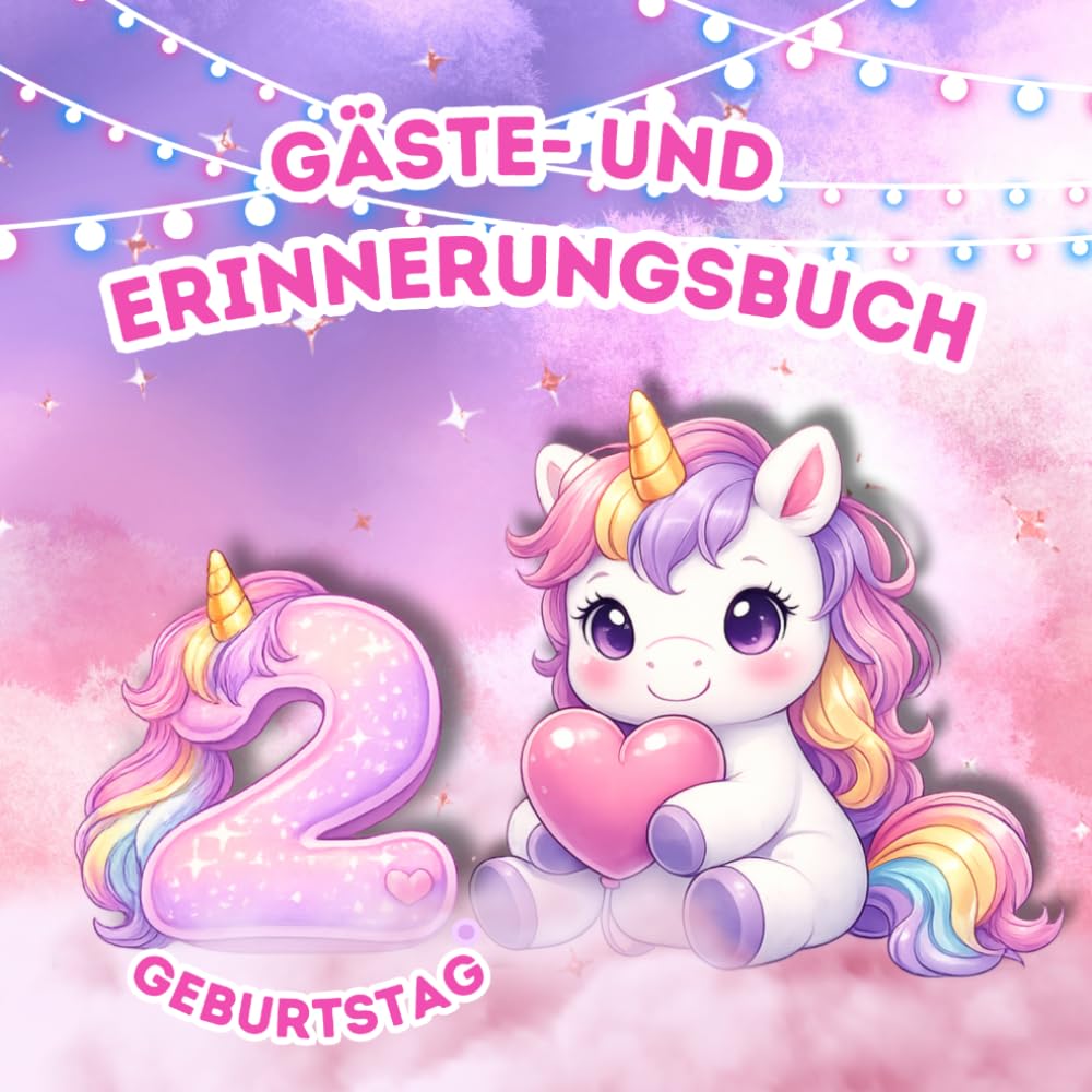 Mein 2. Geburtstag: Gästebuch und Erinnerungsbuch für den Kindergeburtstag