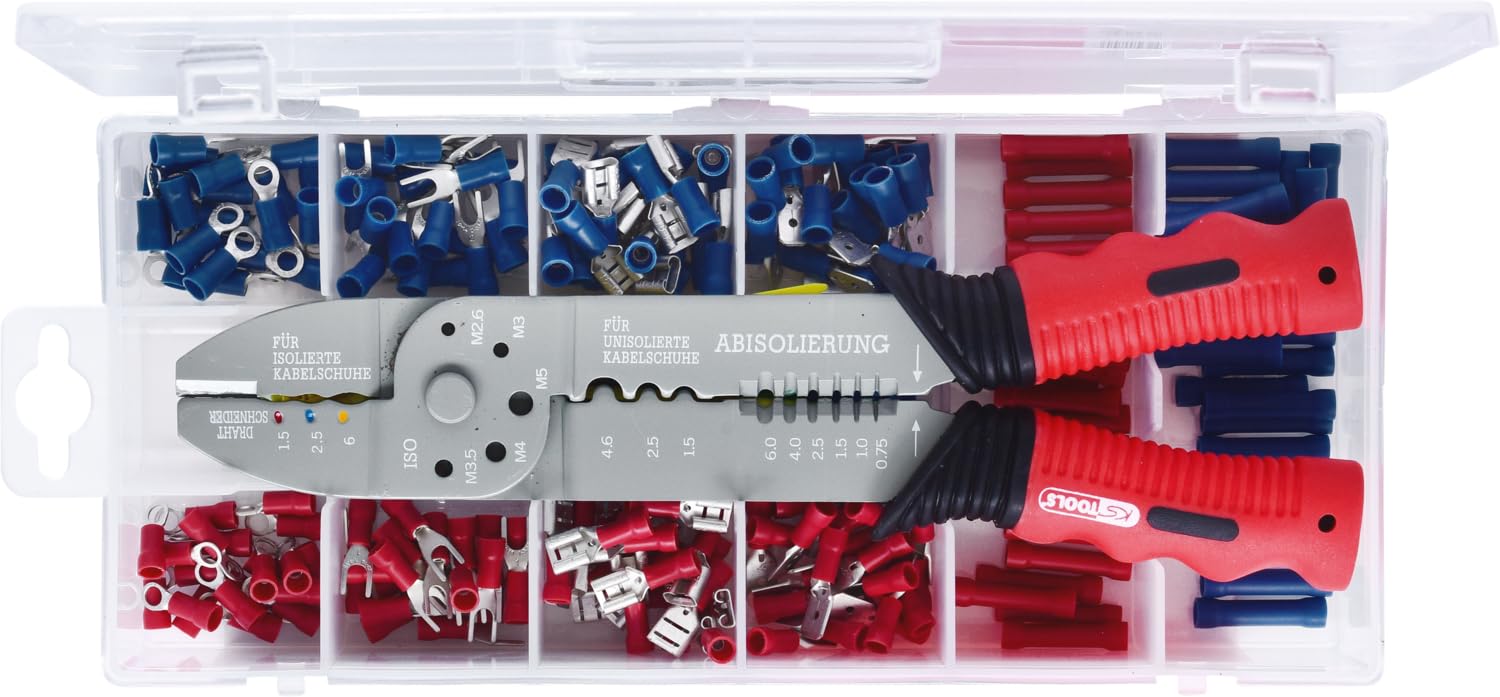 KS Tools 115.1230 Coffret de pinces à sertir standard pour cosses pré