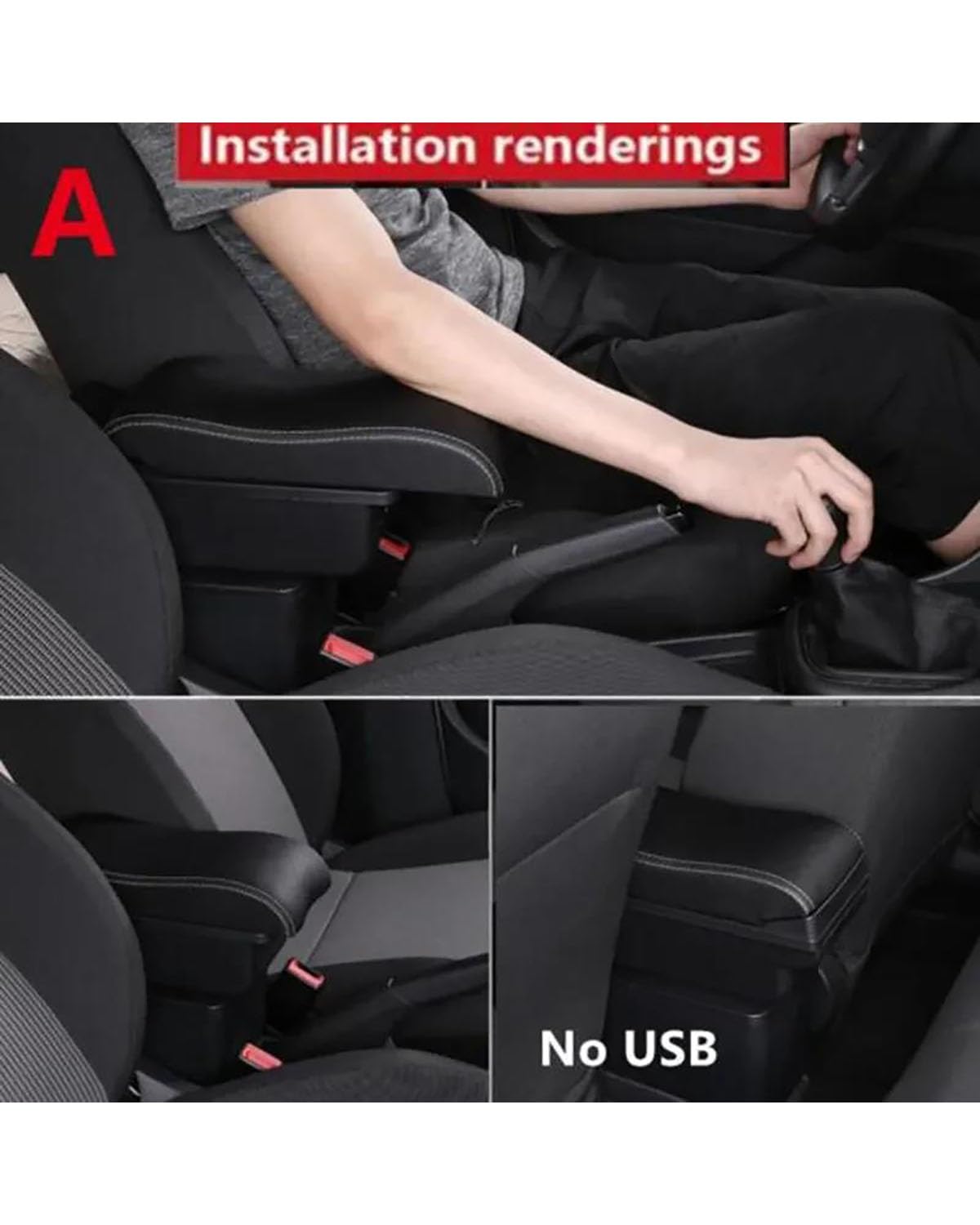 UMIXIRE Pour Hyundai I20 2021 2022 2023 2024 Accoudoir Boîte