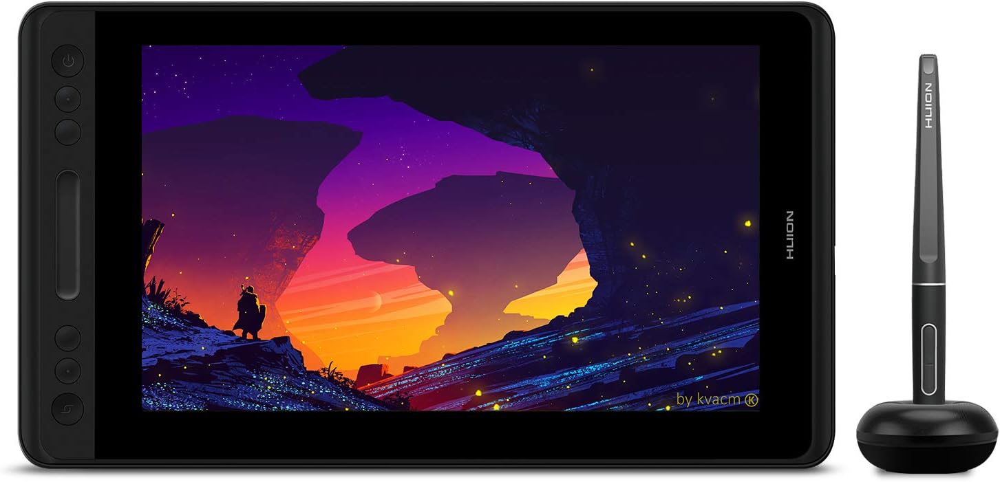 HUION Kamvas 12 11.6 Pollici Monor Da Disegno Tavoletta Grafica Digale Con ± 60 Tilt 120% SRGB Supporto Telefono Andriod - Foto 3