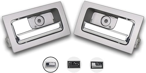 Miniatura 9 de TQPONLY Manija de puerta interior, compatible con Ford F150 2009-2014 delantera/trasera izquierda del conductor y lado derecho del pasajero