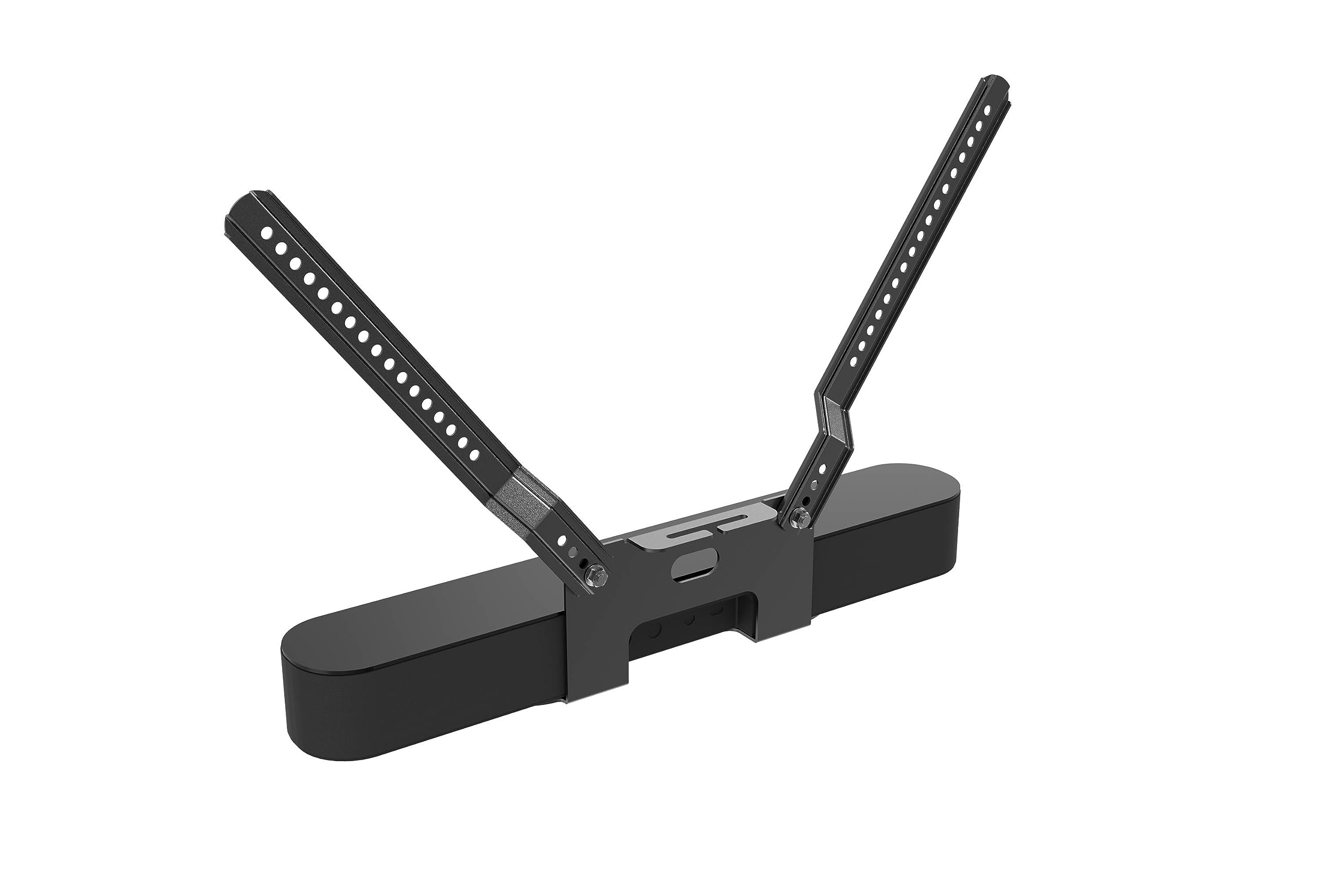 RICOO Supporto per Soundbar LH061 Sound bar bracket Compatibile con Sonos Beam Soundbar Carico fino a 5 kg Montaggio a Doppio Foro Gestionale Cavi Incluso 142 x 345 x 518 mm Nero