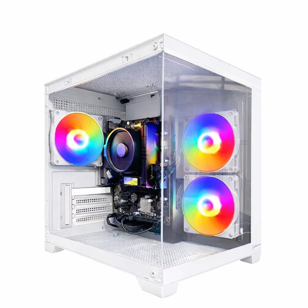PC GAMER AMD WHITE RYZEN 7 5700G 16GB 3200MHZ NVME 512GB 600W