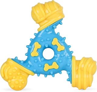 Arm & Hammer for Pets Nubbies TriBone Dog Dental Toy - Best Dog Chew Toy for Moderate Chewers - Helps Reduce Plaque & Tartar Peanut Butter Flavor Baking Soda