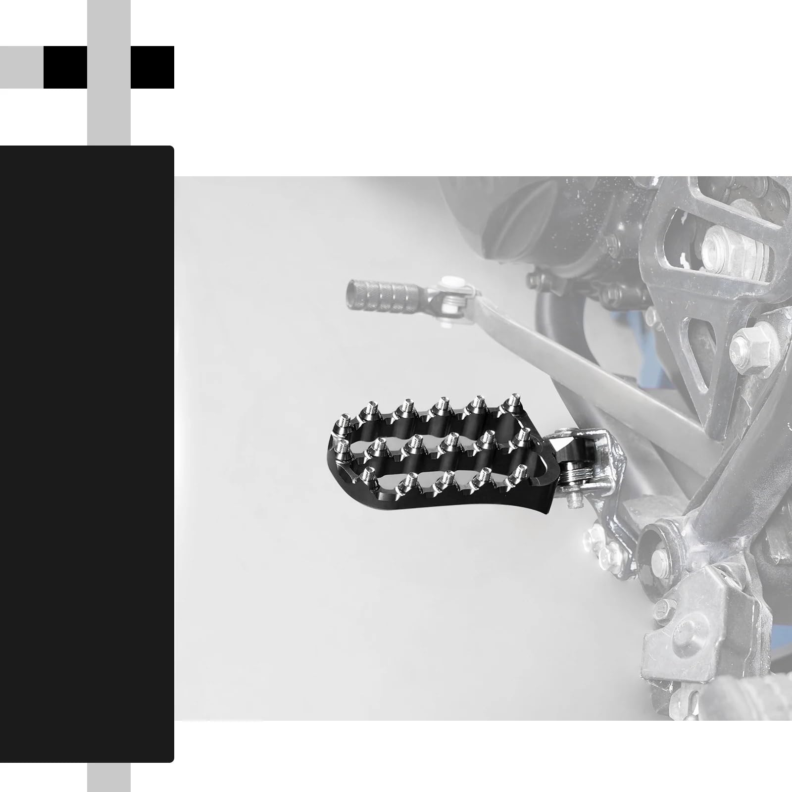regulowany wspornik przedłużenia podnóżka Pasuje do Kawasaki KLR 650 87-24/aluminiowe podnóżki 1 "wsporniki obniżające regulowany Pedały(1 Set 1987-2018)