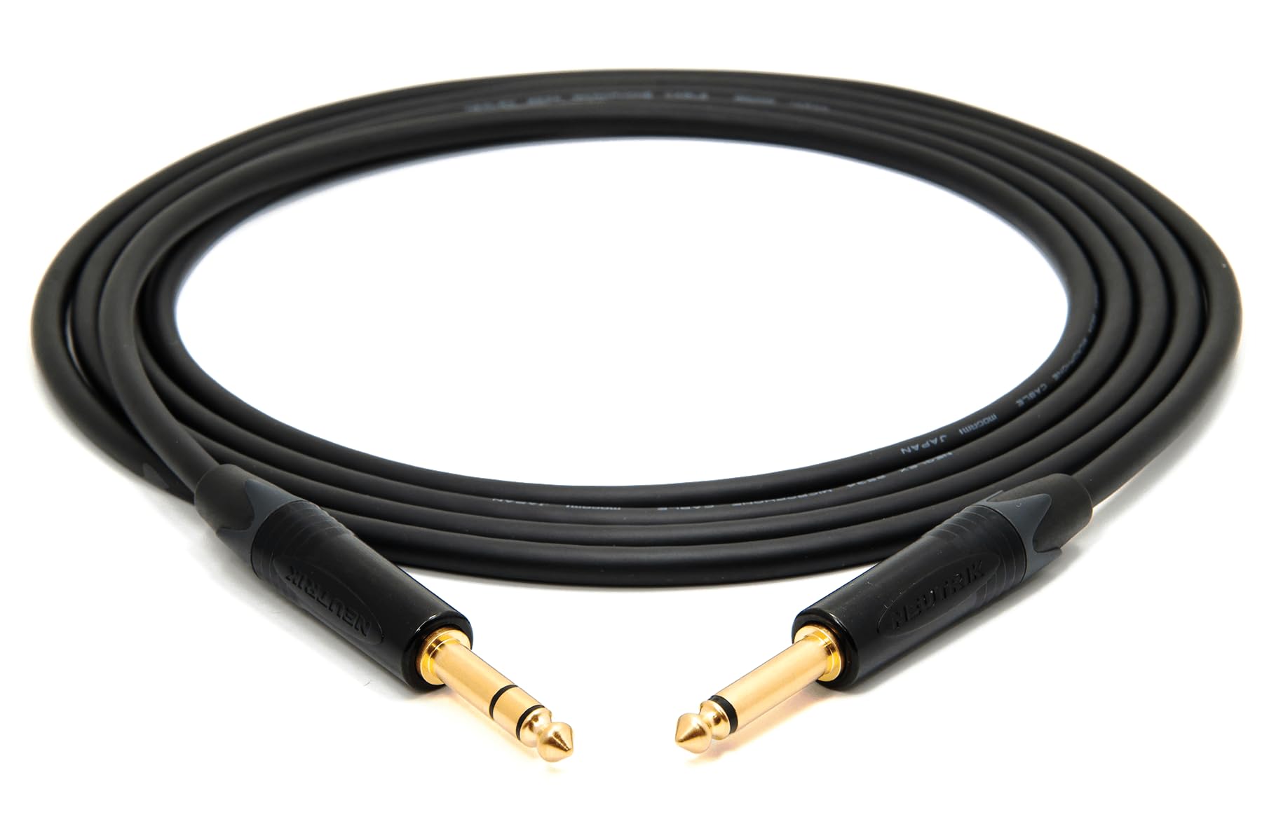 enoaudio Mogami 2534 Quad Unsymmetrische - Symmetrische Kabel | Neutrik Gold 6,3mm TS klinke - 6,3mm TRS klinke, 5,0 m