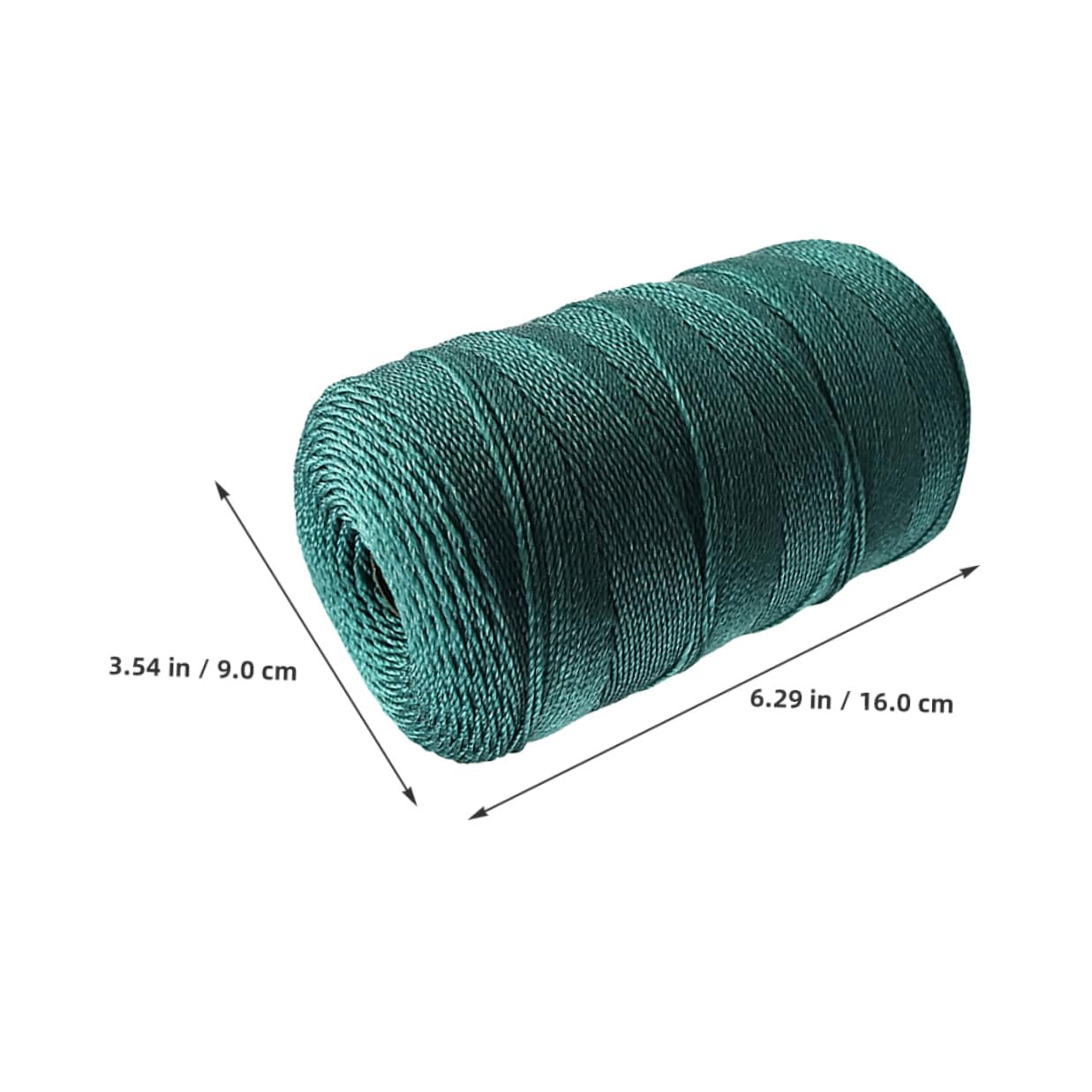 Cabilock Cuerda de Nailon Trenzada de 6 Hilos para Reparación de Redes de Pesca Resistente para Agua Dulce y Salada Paquete de 2 Unidades Cuerda Multiusos para Amarre y Reparación