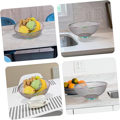 Miniatura 4 de Stainless Steel Rice Washing Bowl Fine Mesh Strainer Basket for Fruits Vegetables Grains Filtering Drainer for Cooking Kitchen Colander and Safe